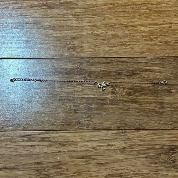 Gold 'Future' Script Bracelet - Picture 2 of 3